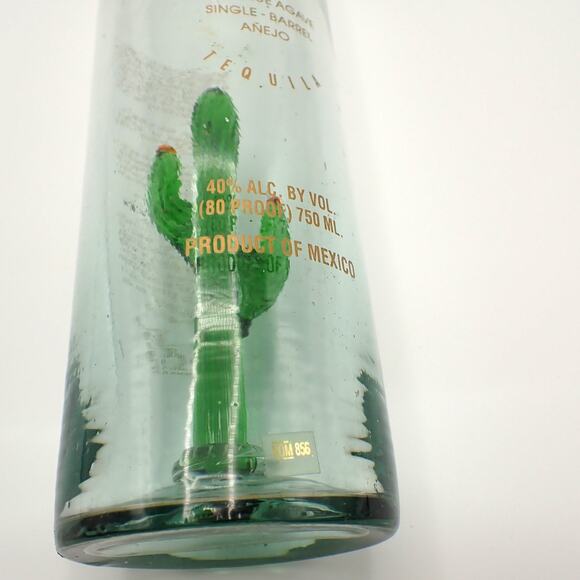 Porfidio Anejo EMPTY Bottle #7583 Green Cactus Hand Blown Art Glass 750ml VG - Picture 12 of 15